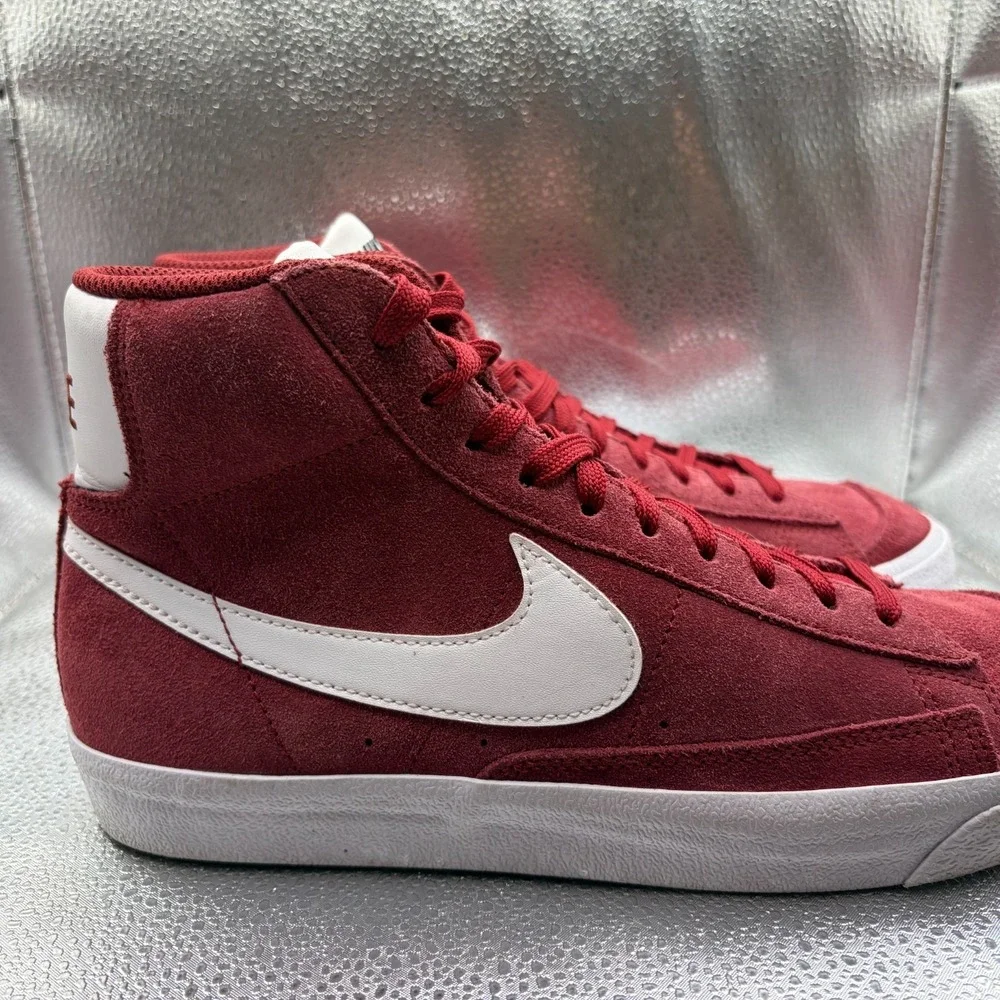 Size‎ 7 Nike Blazer Mid '77 Vintage Suede High Top Team Red White Kids Sneaker